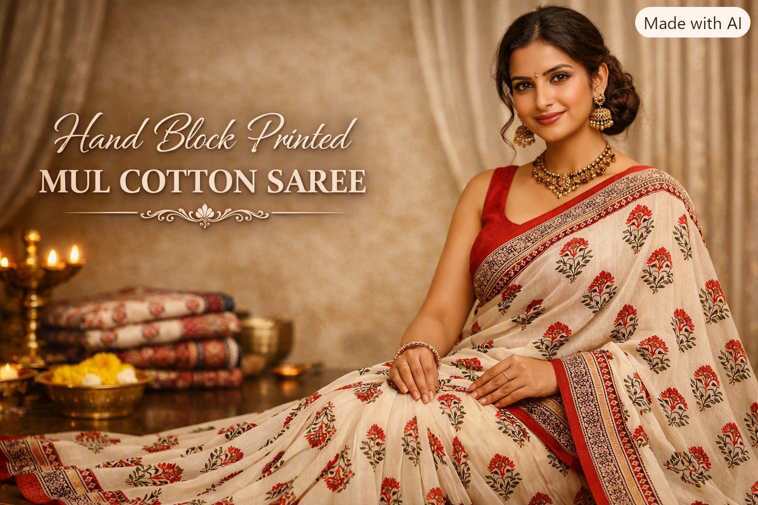 Mul cotton Sarees