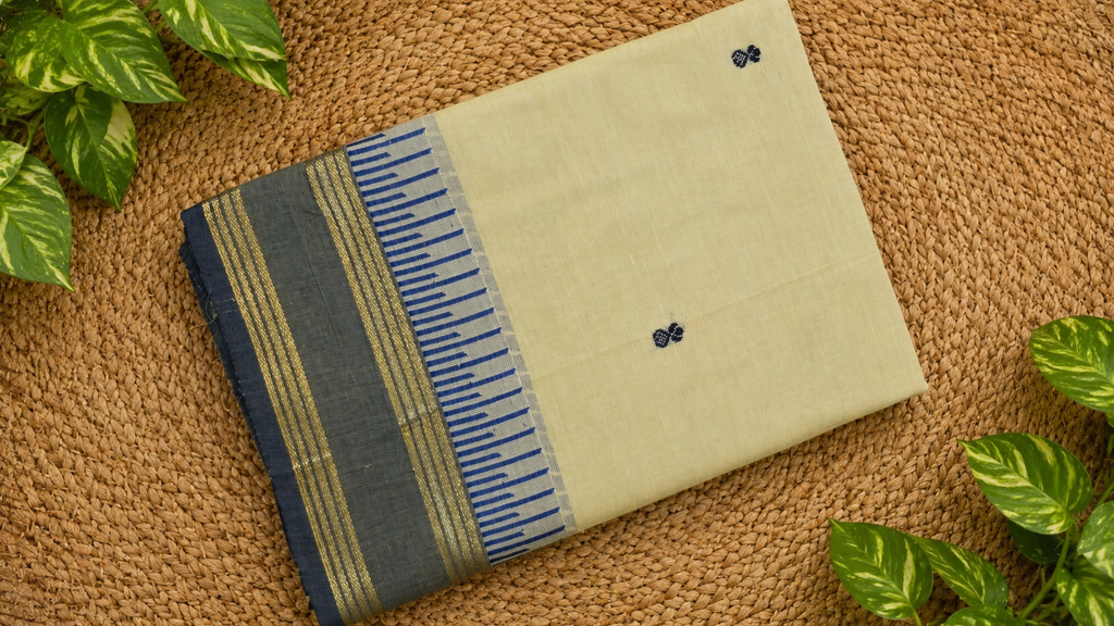 South Cotton Saree (Chettinad/Kanchi) – Timeless Elegance of Tamil Nadu ✨
