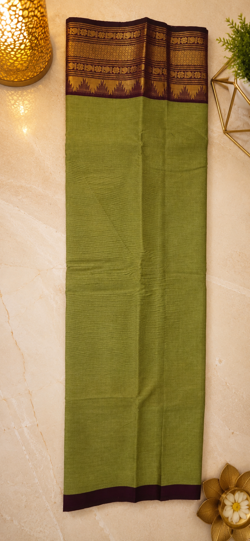 South Cotton Saree (Chettinad/Kanchi) – Timeless Elegance of Tamil Nadu ✨
