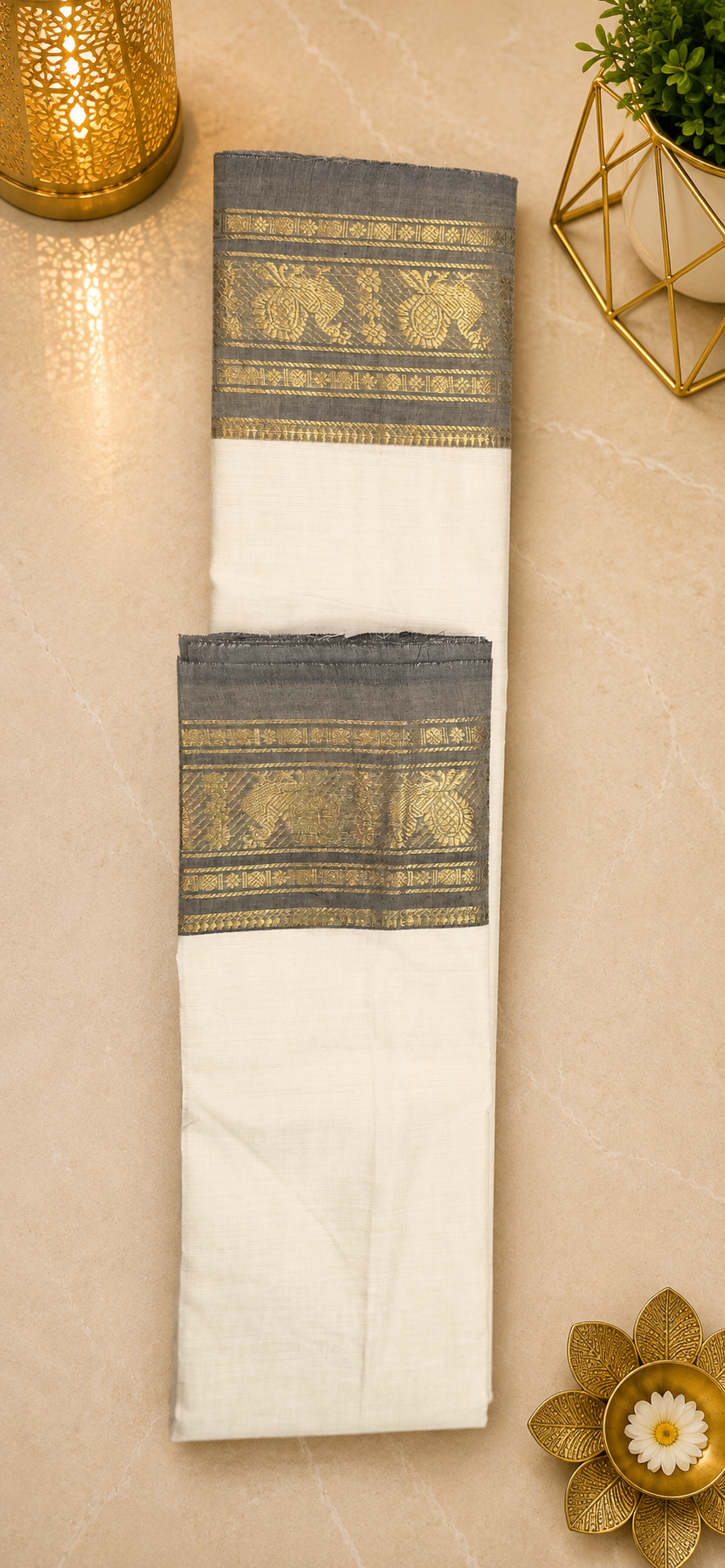 South Cotton Saree (Chettinad/Kanchi) – Timeless Elegance of Tamil Nadu ✨