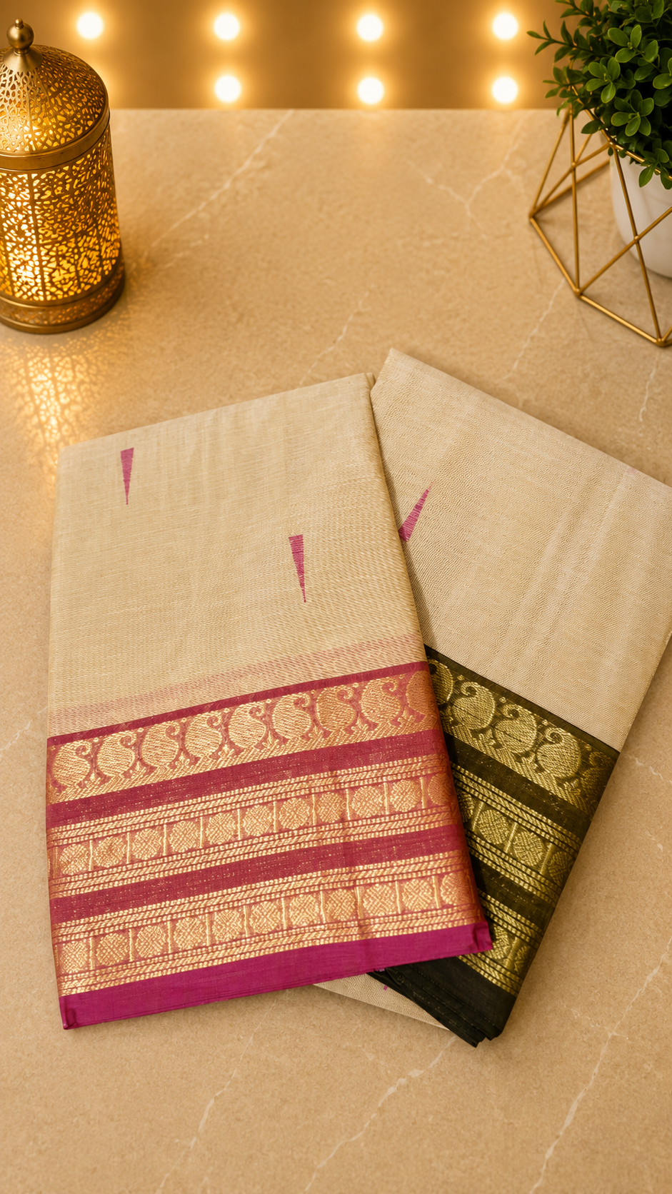 South Cotton Saree (Chettinad/Kanchi) – Timeless Elegance of Tamil Nadu ✨