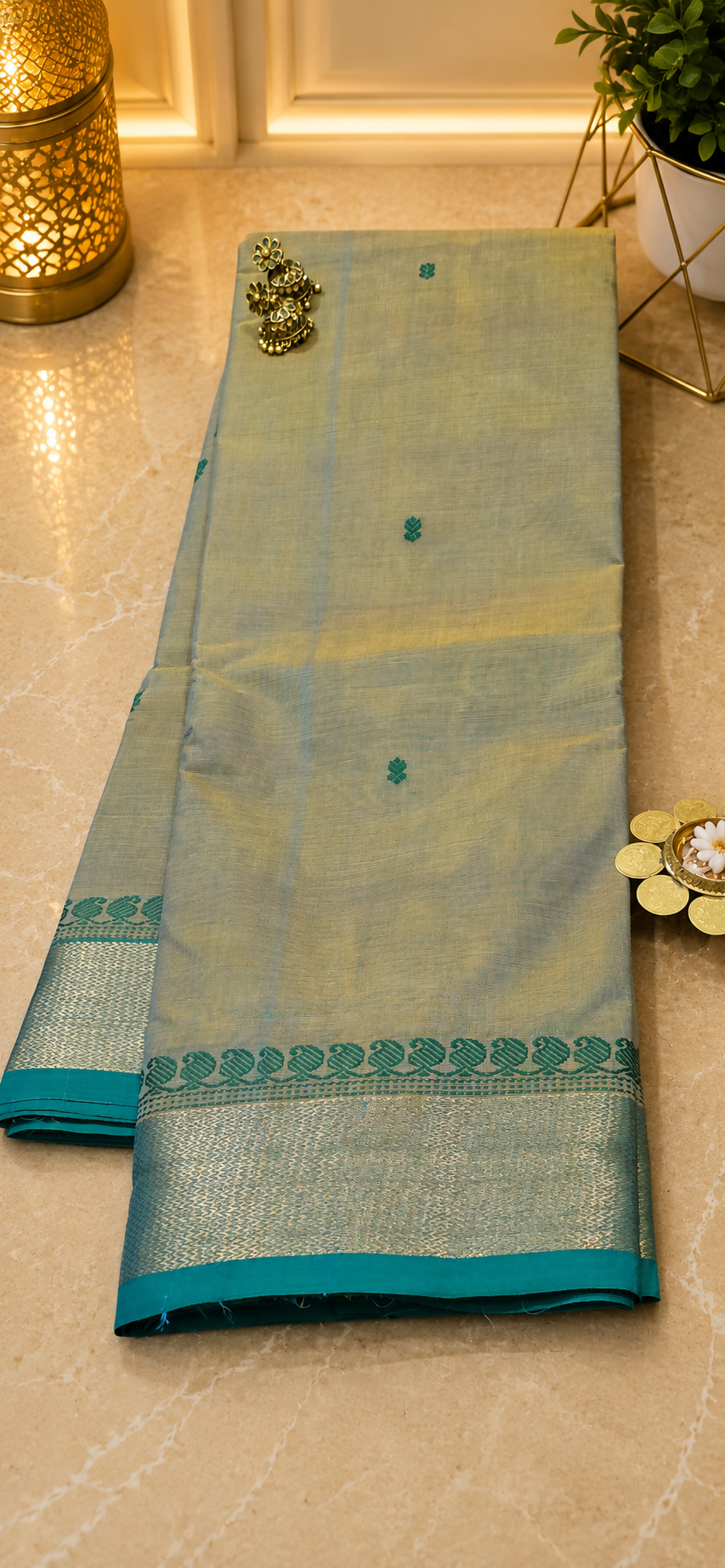 South Cotton Saree (Chettinad/Kanchi) – Timeless Elegance of Tamil Nadu ✨