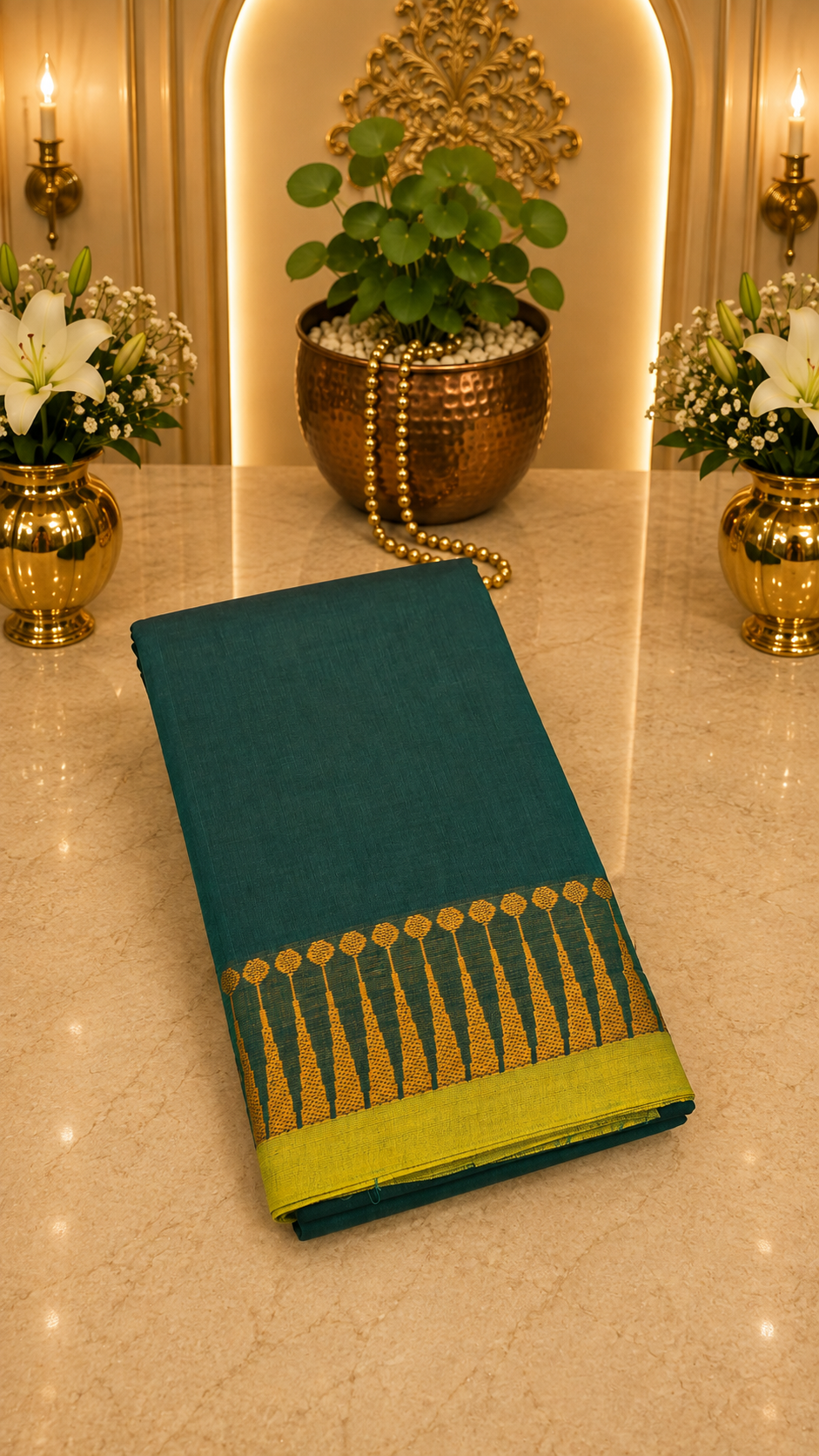 South Cotton Saree (Chettinad/Kanchi) – Timeless Elegance of Tamil Nadu ✨