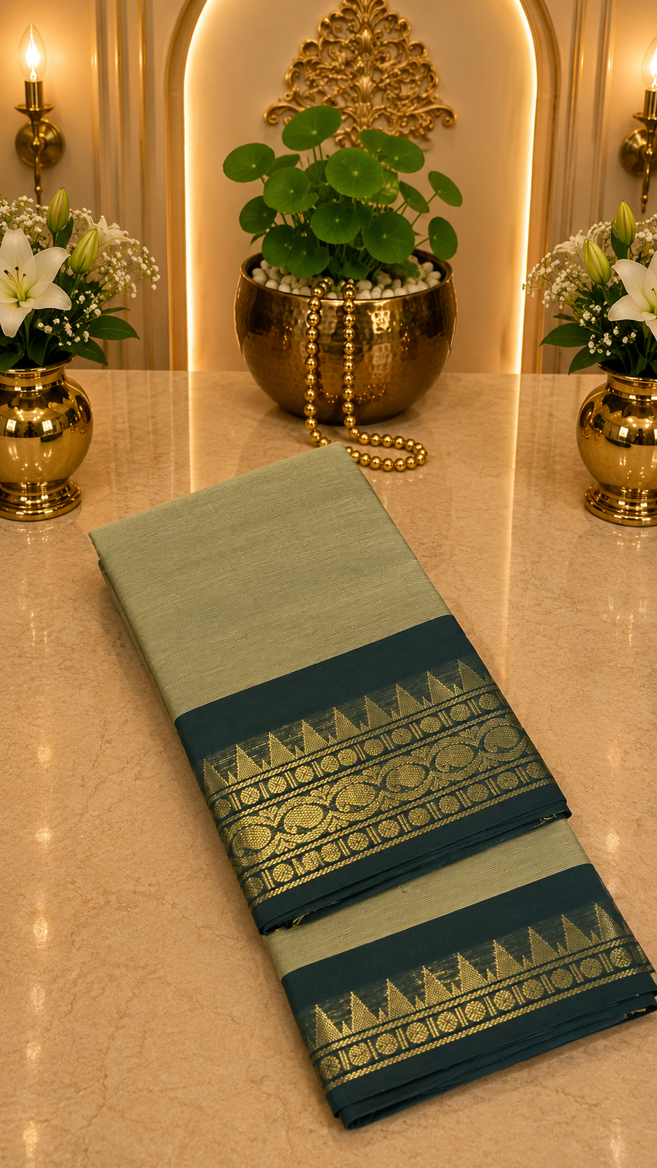 South Cotton Saree (Chettinad/Kanchi) – Timeless Elegance of Tamil Nadu ✨