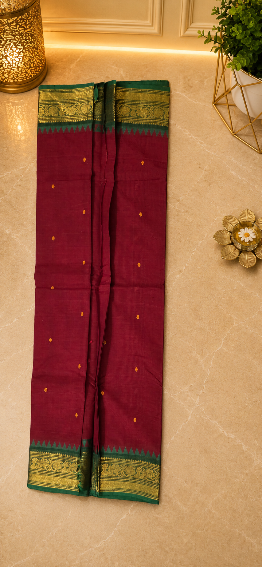 South Cotton Saree (Chettinad/Kanchi) – Timeless Elegance of Tamil Nadu ✨