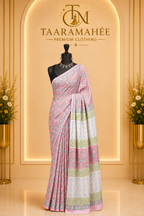 Hand Block Printed Mul Cotton Saree