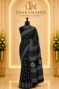 Hand Block Printed Mul Cotton Saree