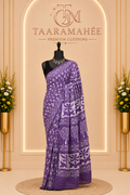 Hand Block Printed Mul Cotton Saree