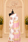 Hand Block Printed Mul Cotton Saree