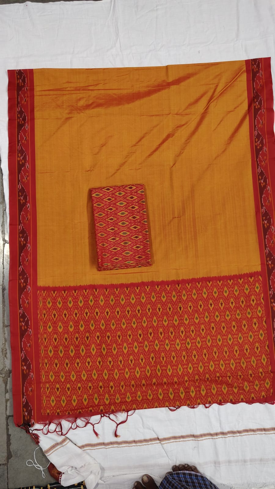 Dress Material - Orange