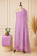 Premium Embroidered Fancy Mul Chanderi Full Suit