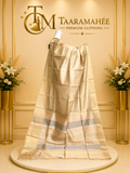 Premium Half Cotton Half Silk Saree with Resham Weaving
