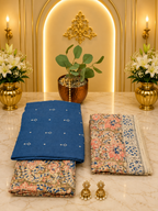 Premium Handloom Cotton Top with Kalamkari Pant & Dupatta Full Suit