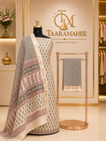 Maheshwari Cotton Silk Dress Material with Rewa Border