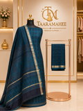 Maheshwari Cotton Silk Dress Material with Rewa Border