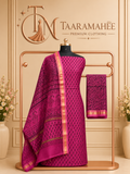 Maheshwari Cotton Silk Dress Material with Rewa Border
