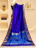 Maheshwari pure silk by silk Zari weaving Butti rich zigzag pallu saree with blouse