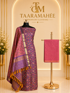 Soft Silk Patola Print Dress Material