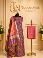 Soft Silk Patola Print Dress Material