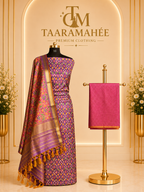 Soft Silk Patola Print Dress Material