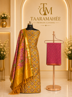 Soft Silk Patola Print Dress Material