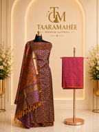 Soft Silk Patola Print Dress Material