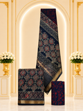 Hand block-printed Maheshwari silk-cotton suits