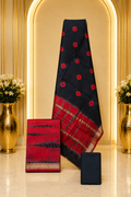 Hand block-printed Maheshwari silk-cotton suits