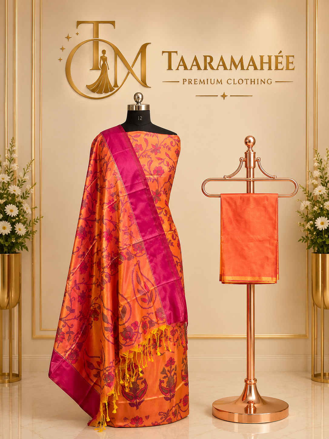 Soft Silk Patola Print Dress Material