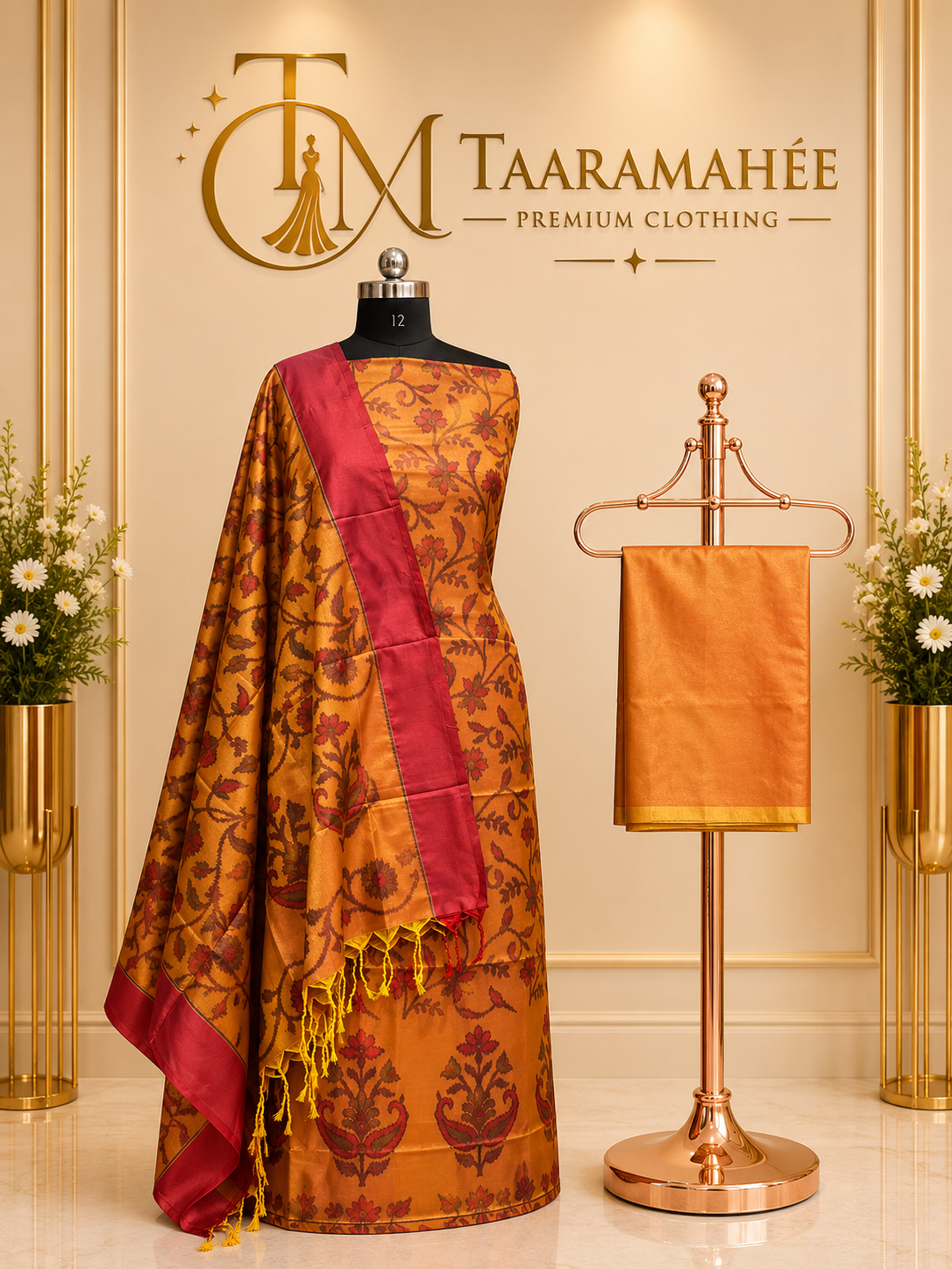 Soft Silk Patola Print Dress Material