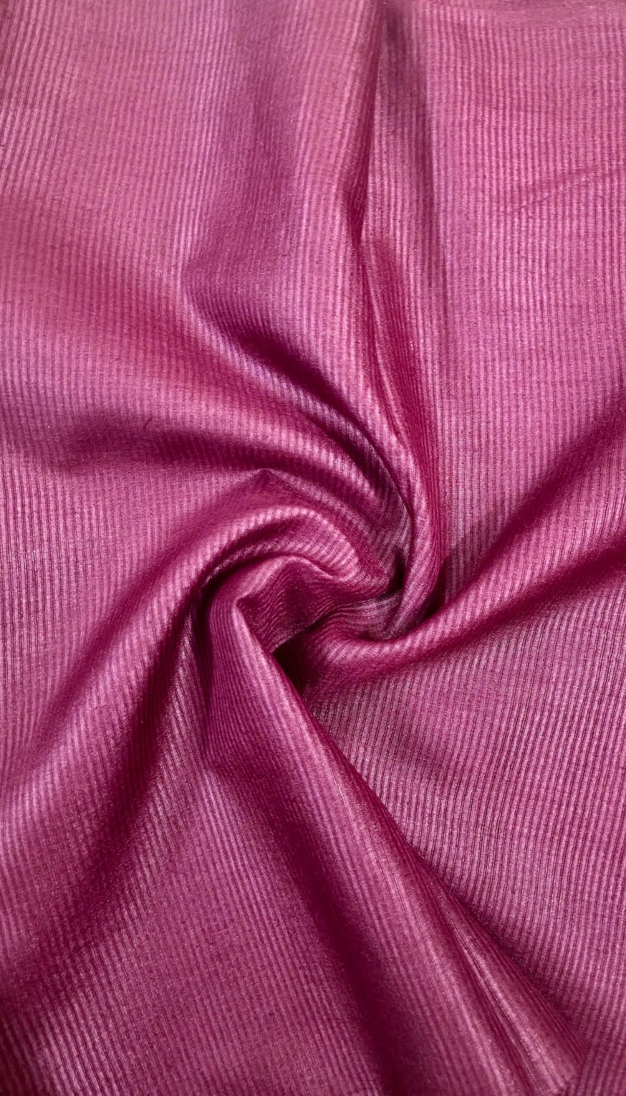 Premium Ribbed Pure Tussar Silk Running Material