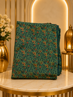 Ajrakh Hand Block Printed Modal Silk Running Fabric