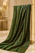Ajrakh Hand Block Printed Modal Silk Running Fabric