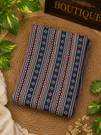 Ajrakh Hand Block Printed Modal Silk Running Fabric