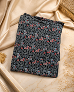 Ajrakh Hand Block Printed Modal Silk Running Fabric