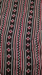 Ajrakh Hand Block Printed Modal Silk Running Fabric
