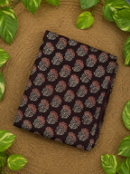 Ajrakh Hand Block Printed Modal Silk Running Fabric