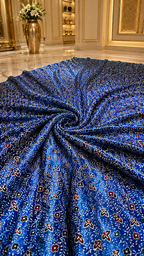Ajrakh Hand Block Printed Modal Silk Running Fabric
