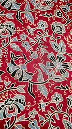 Ajrakh Hand Block Printed Modal Silk Running Fabric