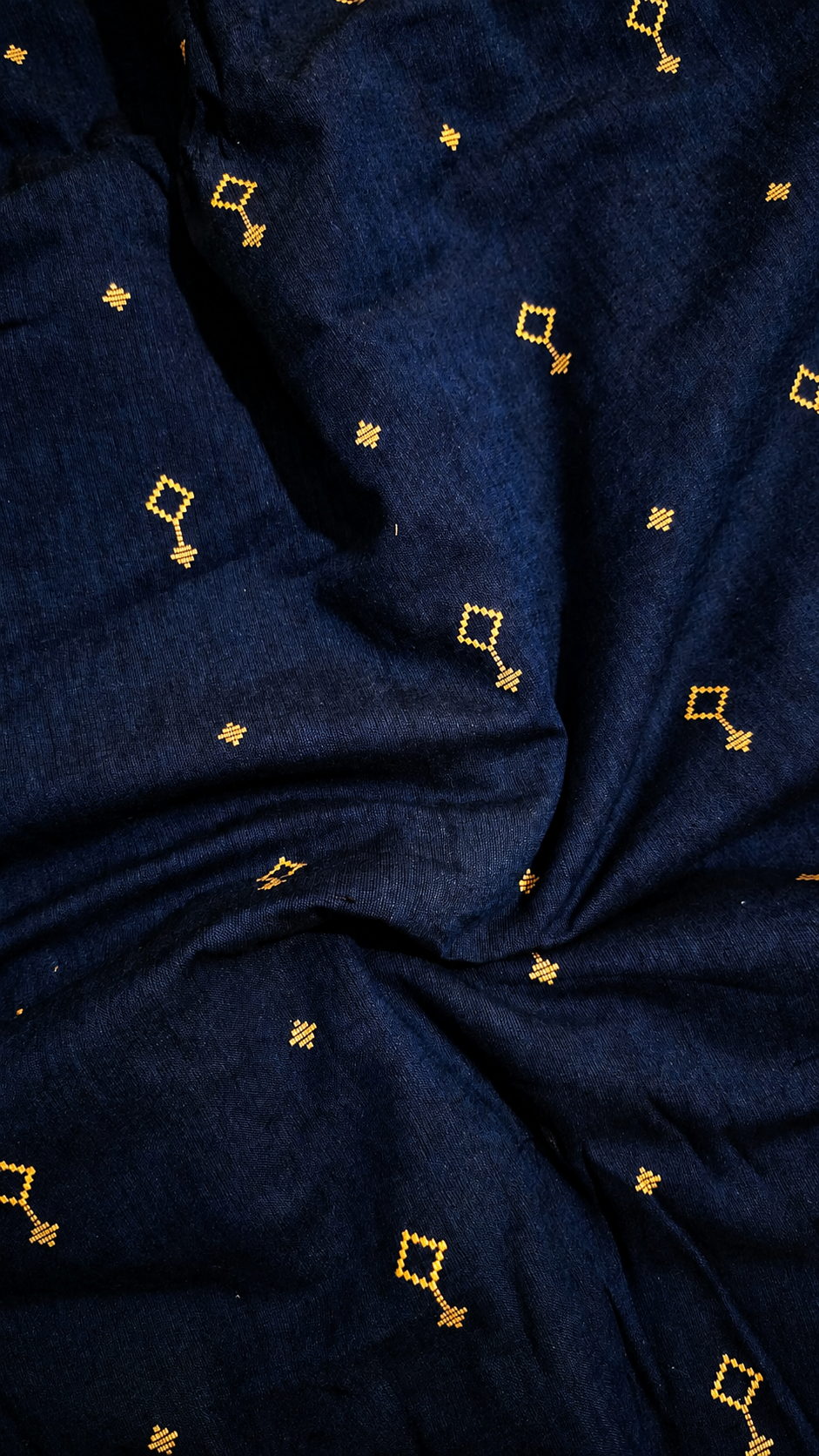 Premium Handloom Pure Cotton with Thread-Woven Butta